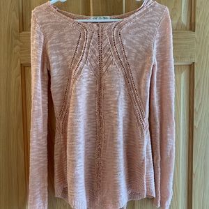 Pink Rose Knit Long sleeve
